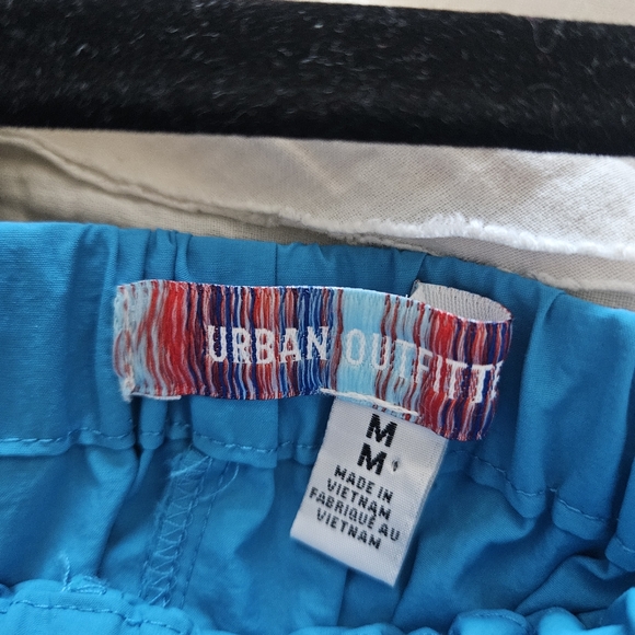 Urban Outfitters Jana Nylon Balloon High-Rise Cargo Pants Pull On Dance Blue M - Picture 7 of 8